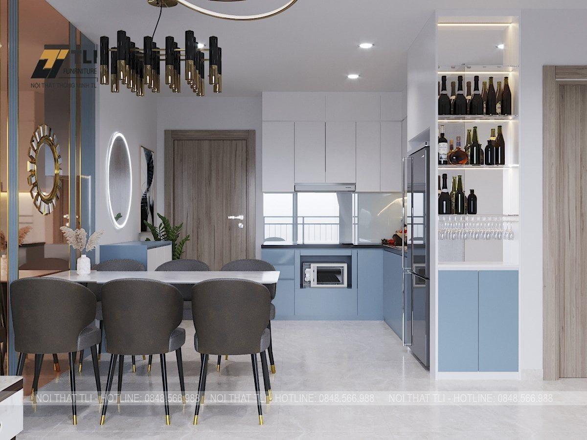 Diện tích phòng khách nhà ống tiêu chuẩn