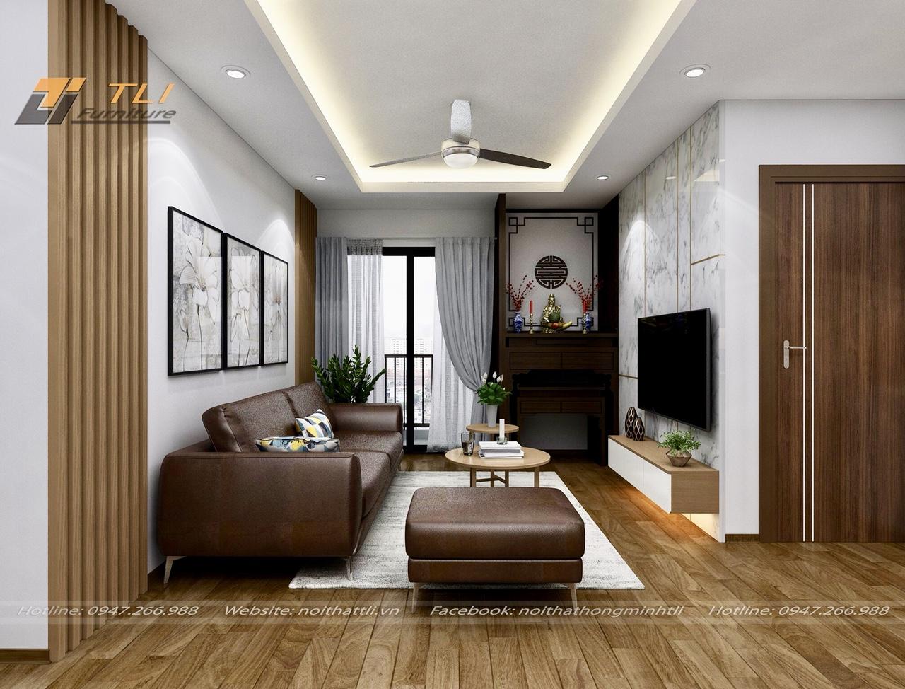 Thiết kế nội thất phòng khách 10m2 hợp lý và khoa học