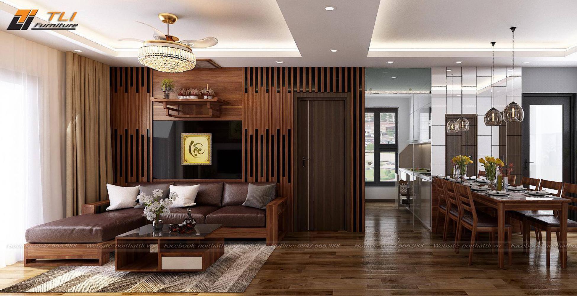 Sofa Gỗ Óc Chó