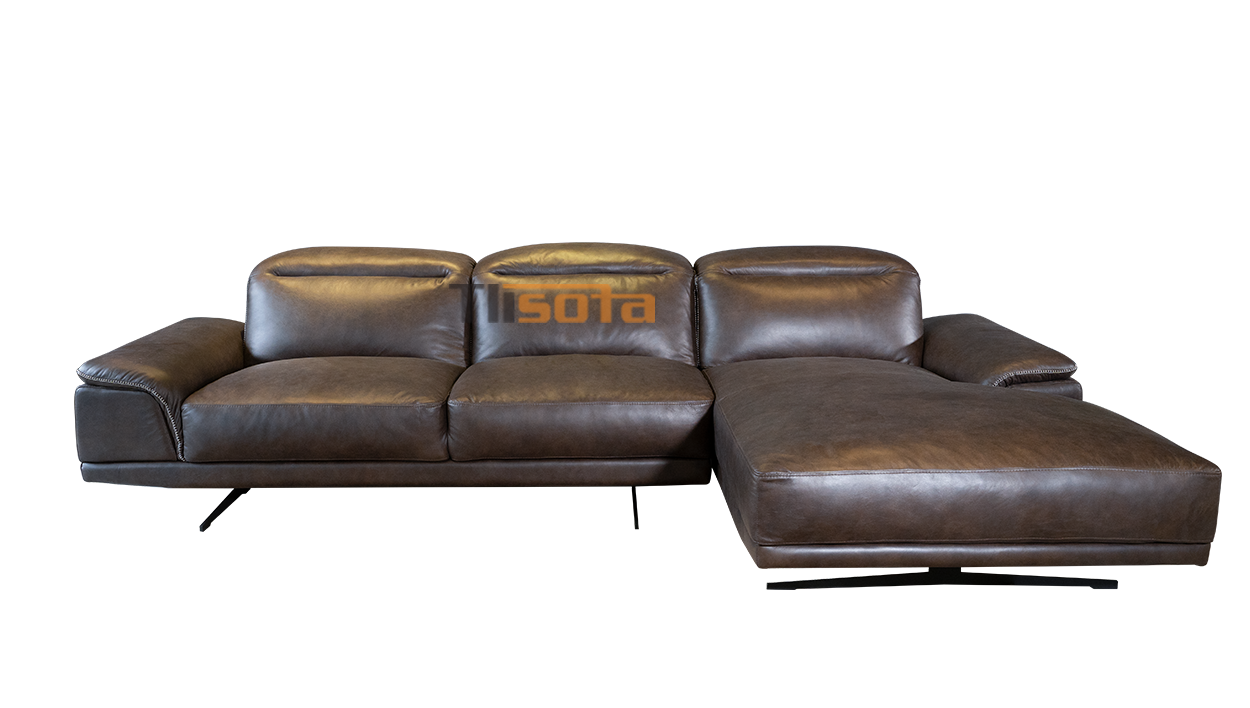 Mẫu Sofa Góc Padova da bò ý - TLI