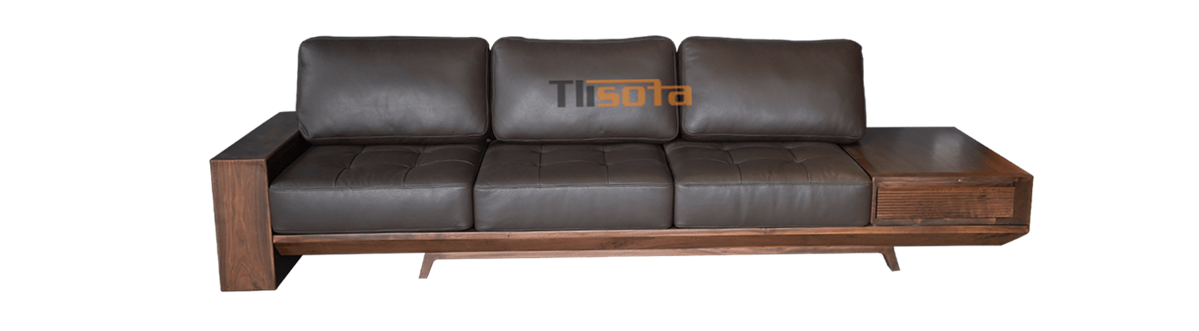 Mẫu sofa gỗ óc chó đẹp cao cấp
