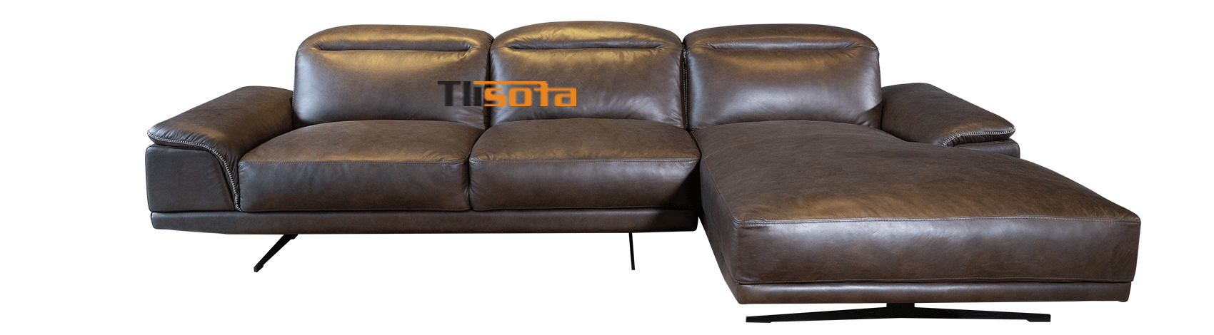 Mẫu Sofa góc Padova da bò ý - TLI