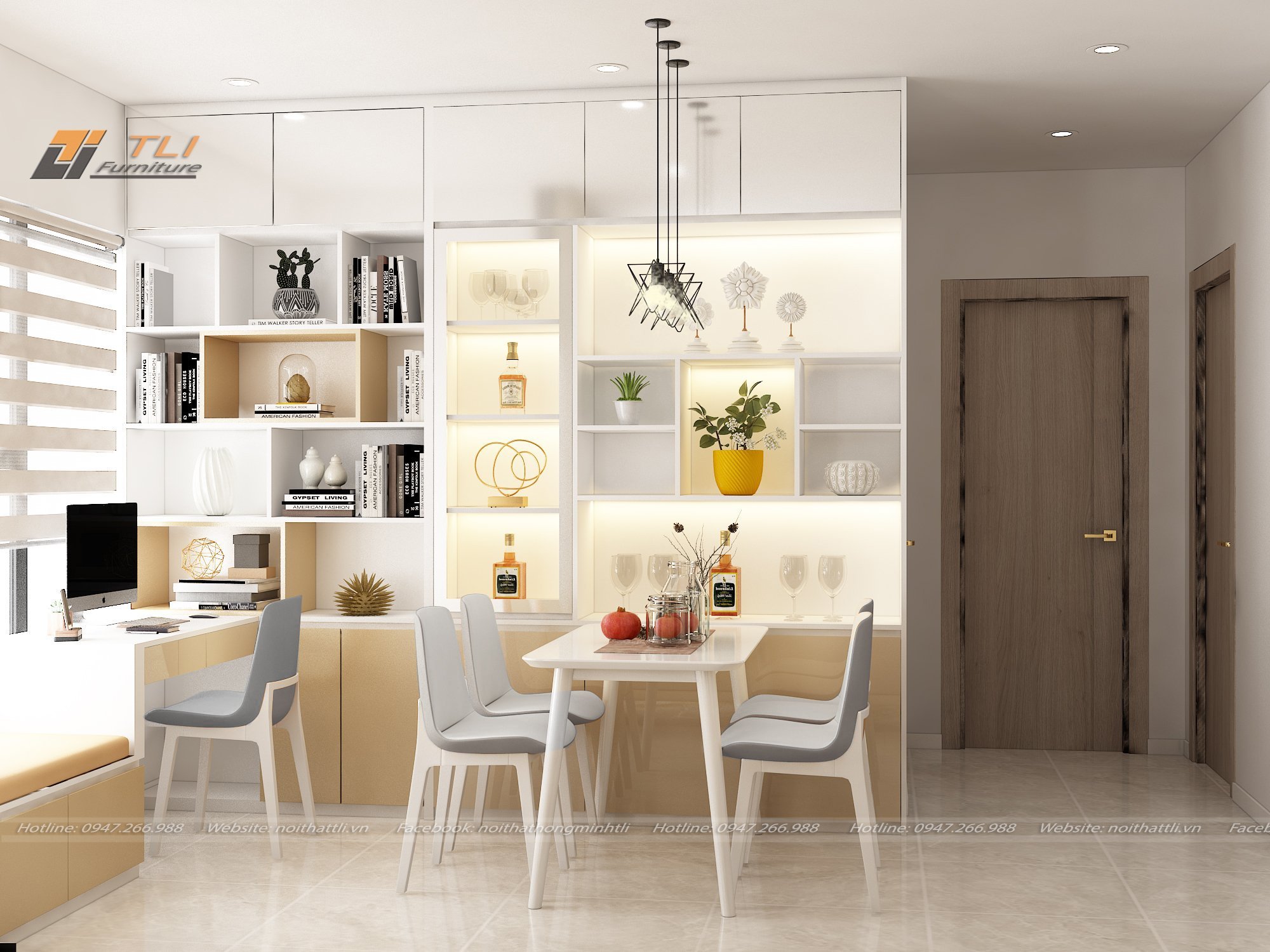 Cách phối màu cho phòng khách