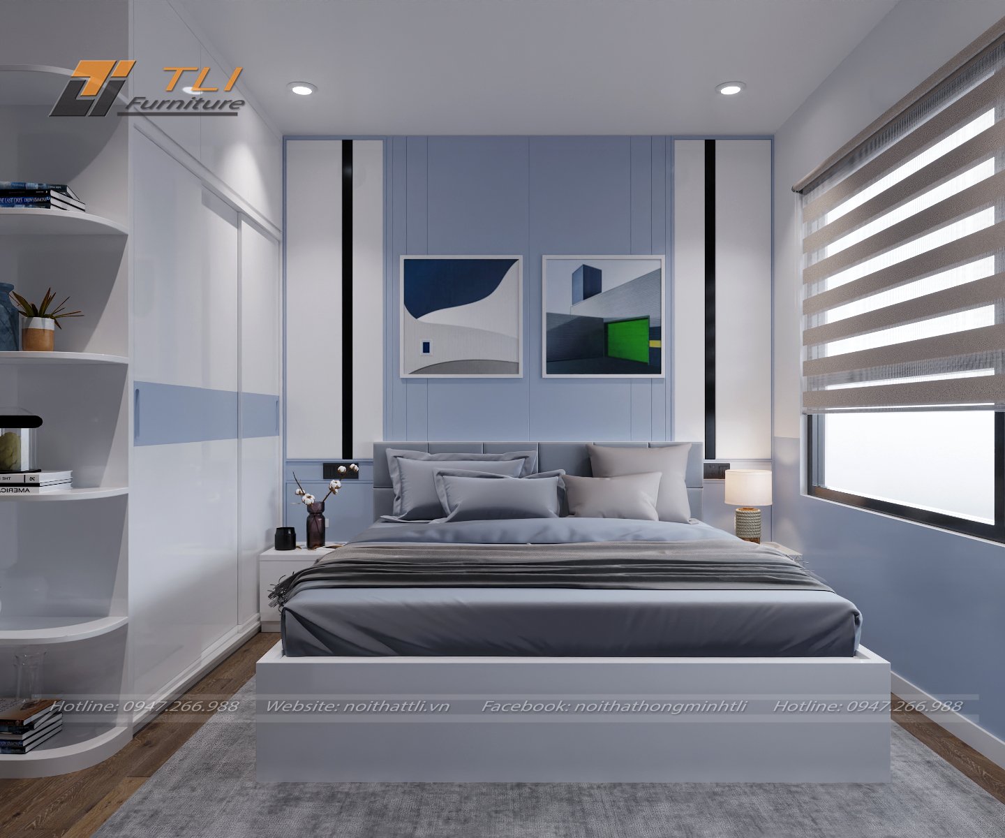Mẫu phòng ngủ chung cư đẹp số 3