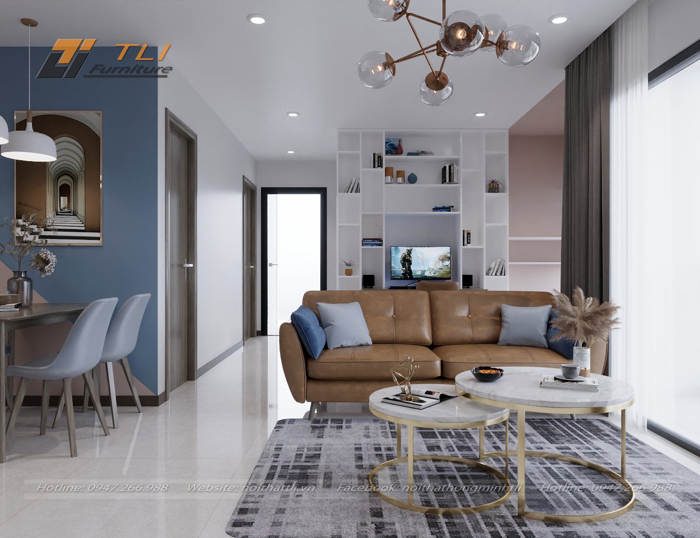Một vài lưu ý khi thiết kế nội thất chung cư 100m2