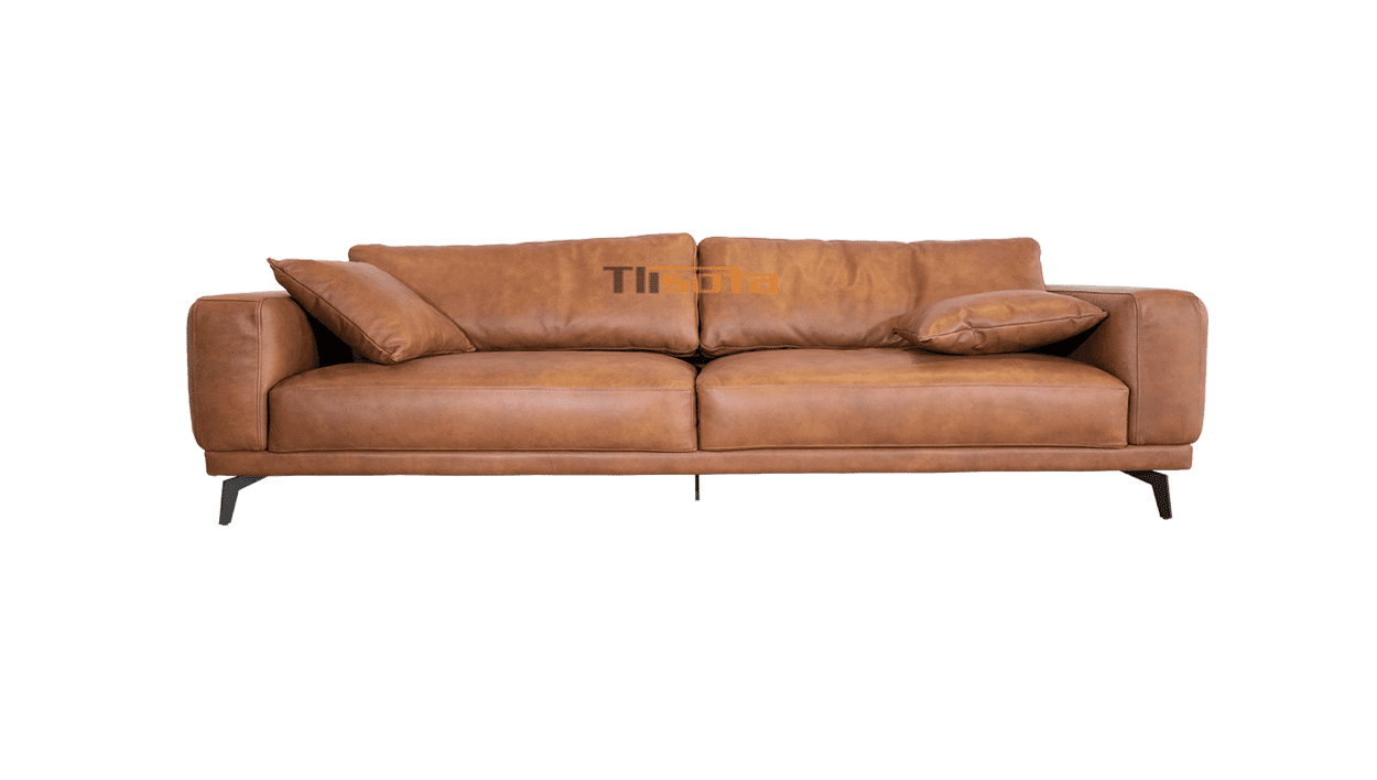 Mẫu Sofa Sereno Genus văng đôi da bò ý