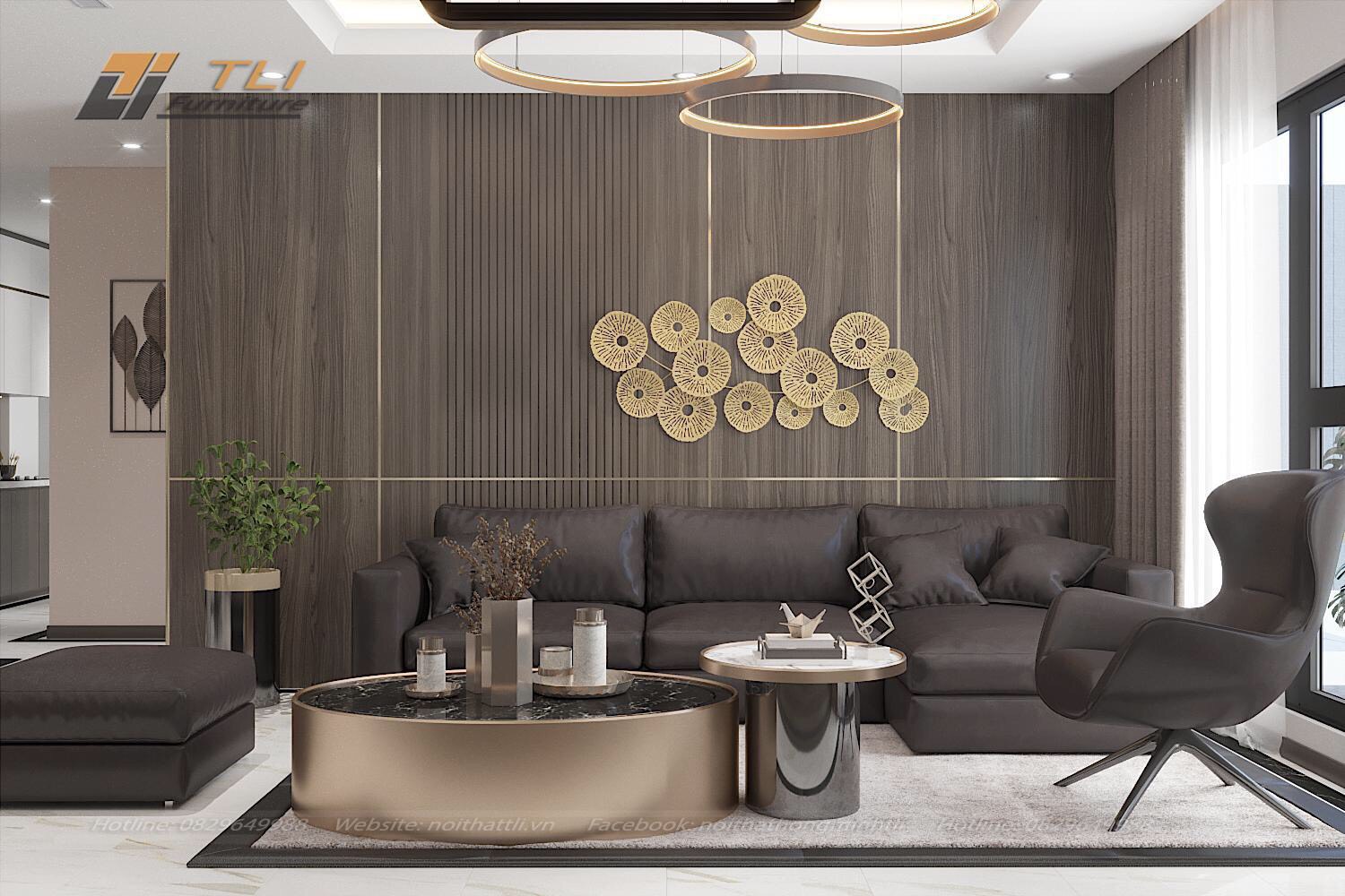 Mẫu sofa da bò ý tại TLI