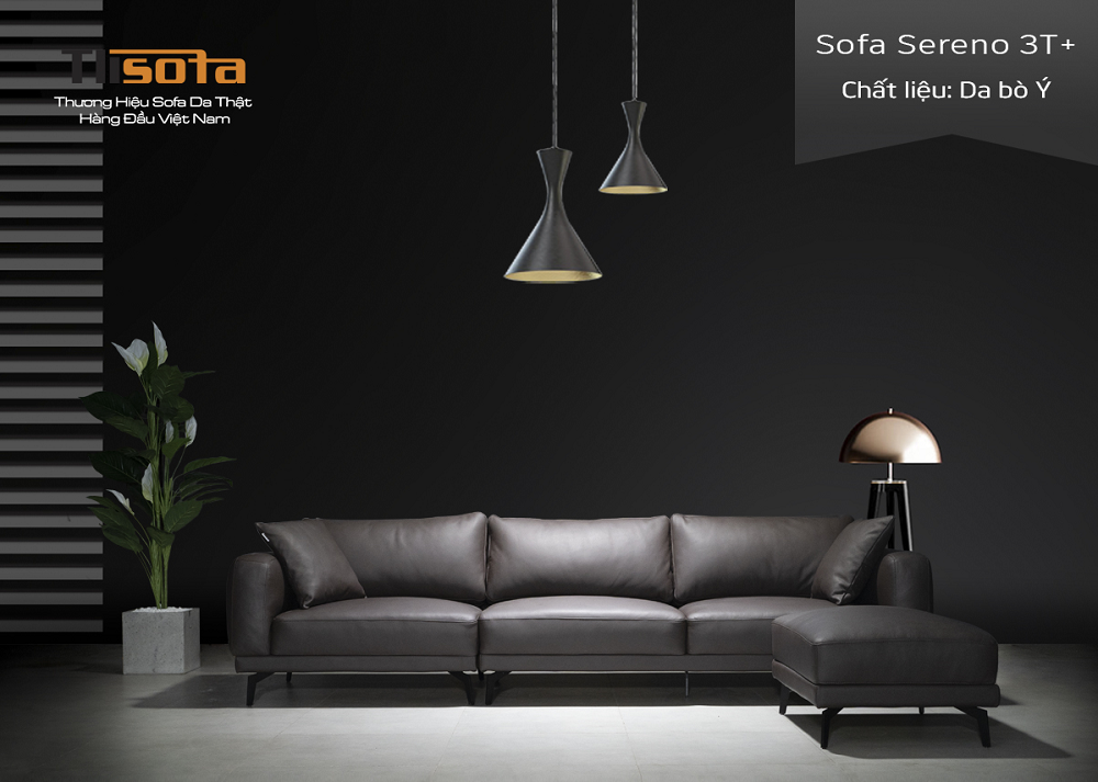Sofa văng 3 Sereno kèm đôn