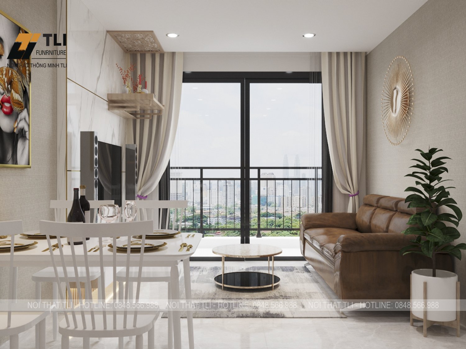 Một vài lưu ý khi thiết kế nội thất chung cư 100m2