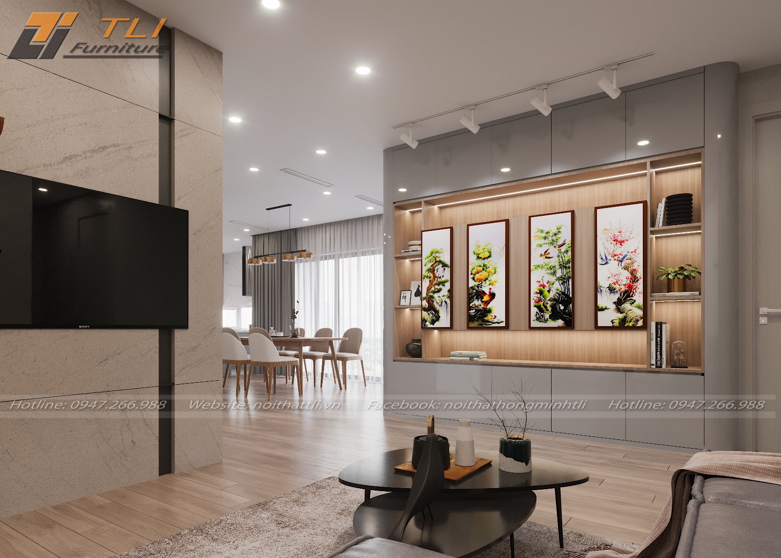 Một vài lưu ý khi thiết kế nội thất chung cư 100m2
