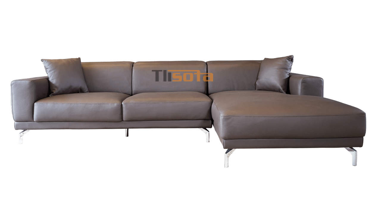 Mẫu Sofa góc Taranto cao cấp với chất liệu da bò ý nhập khẩu tại TLI SOFA