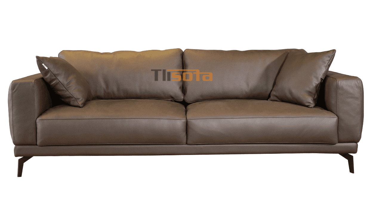 Mẫu Sofa Sereno Genus văng đôi da bò ý